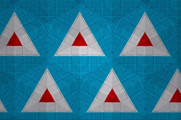 Azul Abstracto Patrón Fondo Texturizado Líneas Formas Simétricas — Foto de Stock