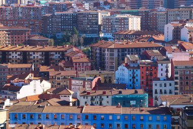 Bilbao şehir İspanya bina mimarisi ve şehir manzarası, 