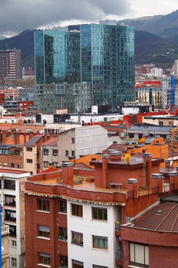             Bilbao şehir İspanya, Bilbao seyahat hedef bina mimarisi ve şehir manzarası                   