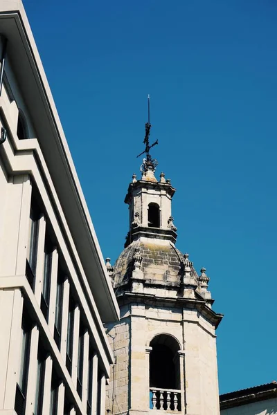 Arquitetura Catedral Igreja Cidade Bilbau Espanha Monumento Rua — Fotografia de Stock