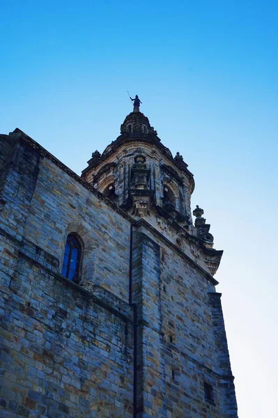 Chiesa Cattedrale Architettura Nella Città Bilbao Spagna Monumento Strada — Foto Stock