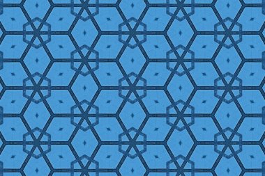 mavi soyut arka plan deseni dokulu, çizgiler ve simetrik şekiller