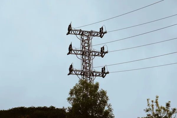 Elektriciteits Toren Bergen — Stockfoto