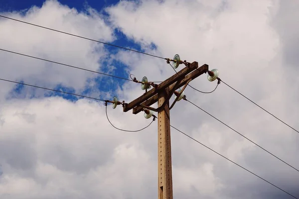 Elektriciteits Toren Bergen — Stockfoto