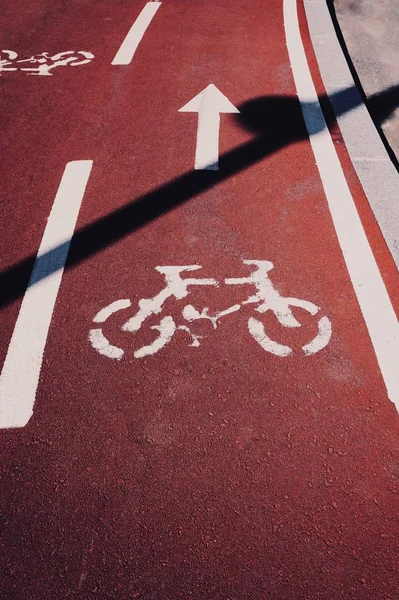 bicycle traffic signal on the road on the street. Bilbao spain