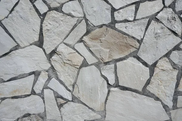 Oude Muur Van Het Gebouw Aan Straat Lijnen Vormen — Stockfoto