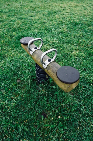 Seesaw Parque Infantil Velha Garra Madeira — Fotografia de Stock