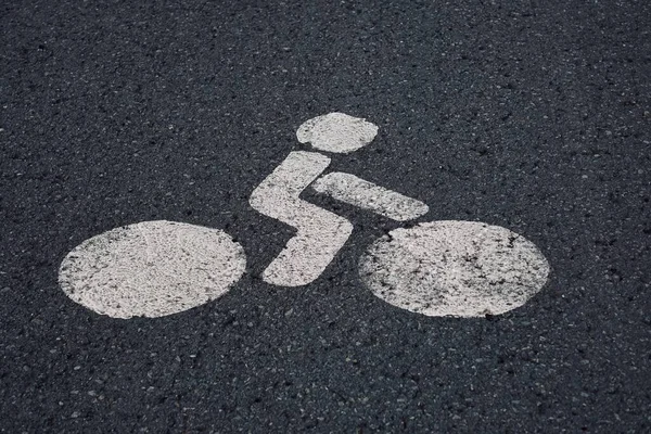 Feux Circulation Bicyclette Dans Rue Bilbao Espagne — Photo