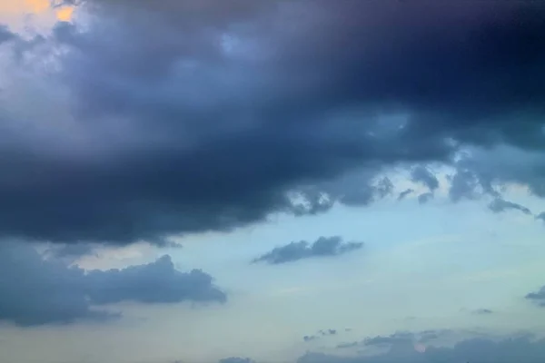 Beautiful Background Orange Sunset Clouds Sky — Stock Photo, Image