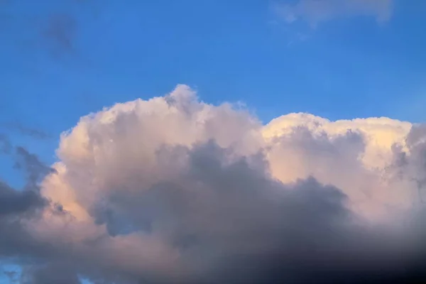 Красивый Фон Оранжевых Облаков Заката Небе — стоковое фото