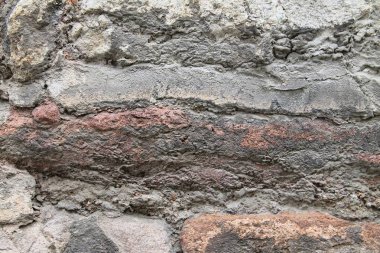 Eski kadar yakın ve tuğla duvarlar yüksek çözünürlükte yıpranmış