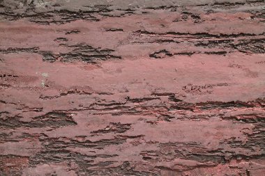 Eski ve yıpranmış çimento duvarlarında çatlaklar yakın çekim