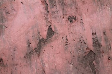 Eski ve yıpranmış çimento duvarlarında çatlaklar yakın çekim