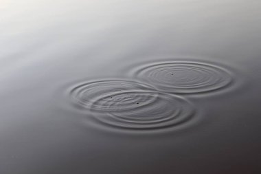 Yüzey su dalgaları ve Yüzüklerin plajda kapatın