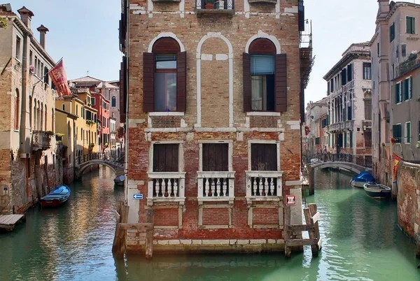 Hermosas Fotos Turísticas Venecia Italia Mostrando Los Canales Los Edificios — Foto de Stock