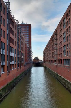 Hamburg Speicherstadt gündüz görünümü