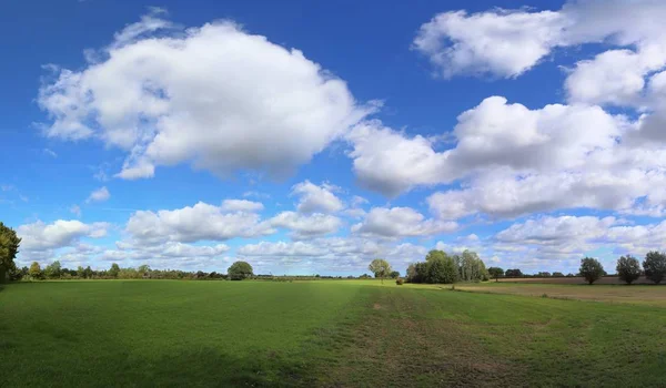 Krásné Vysoké Rozlišení Panorama Krajiny Někde Severním Německu — Stock fotografie