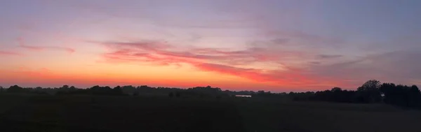 Hermoso Panorama Paisaje Alta Resolución Algún Lugar Del Norte Alemania — Foto de Stock