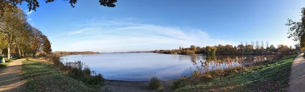 Beautiful High Resolution Landscape Panorama Somewhere Northern Germany — Stock Photo, Image