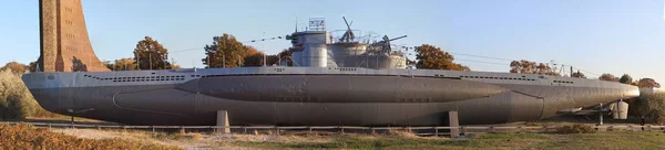 Парноама Общественного Музея Подводных Лодок Немецком Городе Лабо — стоковое фото