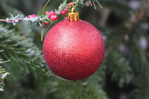 Decoración Navidad Colorida Con Luces Brillantes — Foto de Stock