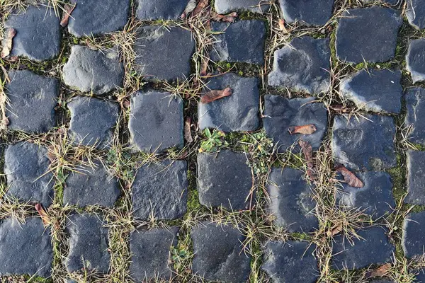 Nära Håll Ytan Kullersten Och Trottoaren Hög Upplösning — Stockfoto