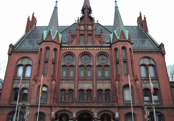 Altes Rathaus Einer Kleinen Stadt Deutschland Namens Neumnster — Stockfoto