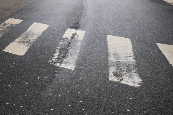 Signos Números Pintados Las Calles Alemanas —  Fotos de Stock