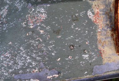 Yüksek çözünürlüklü yüzeyler yakından eski bir duvara boya yıpranmış