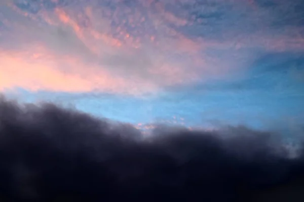 Глубоко Красное Закатное Небо Северной Германии — стоковое фото