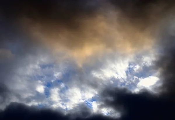 Dark Thunderstorm Clouds Sunset — Stock Photo, Image