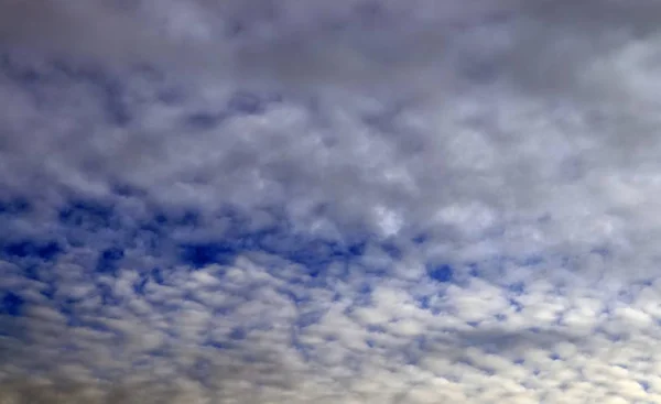 Beautiful Shot Alto Cumulus Clouds Blue Sky — Stock Photo, Image