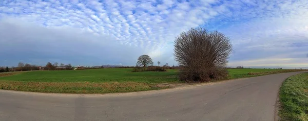 Krásné Vysoké Rozlišení Krajina Panorama Vyfocené Létě Severním Německu — Stock fotografie