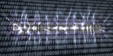 Internet güvenlik buzzword metin kirlian aura fotoğrafçılığı ile yapılan afiş