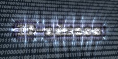 Internet güvenlik buzzword metin kirlian aura fotoğrafçılığı ile yapılan afiş