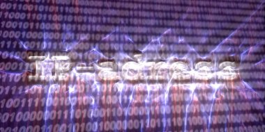 Internet güvenlik buzzword metin kirlian aura fotoğrafçılığı ile yapılan afiş