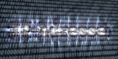 Internet güvenlik buzzword metin kirlian aura fotoğrafçılığı ile yapılan afiş