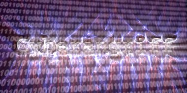 Internet güvenlik buzzword metin kirlian aura fotoğrafçılığı ile yapılan afiş