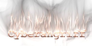 Internet güvenlik buzzword metin kirlian aura fotoğrafçılığı ile yapılan afiş