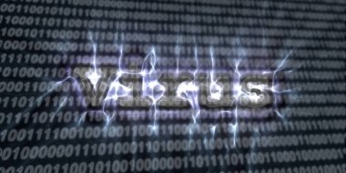 Internet güvenlik buzzword metin kirlian aura fotoğrafçılığı ile yapılan afiş