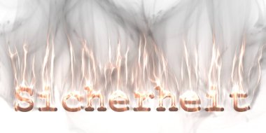 Internet güvenlik buzzword metin kirlian aura fotoğrafçılığı ile yapılan afiş