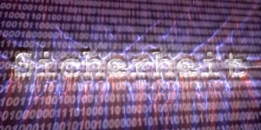 Internet güvenlik buzzword metin kirlian aura fotoğrafçılığı ile yapılan afiş