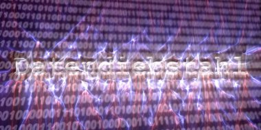 Internet güvenlik buzzword metin kirlian aura fotoğrafçılığı ile yapılan afiş