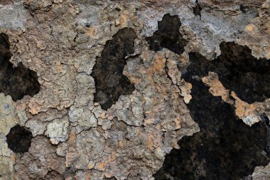 Yüksek çözünürlüklü yüzey yıpranmış boya bir duvar kadar kapatın