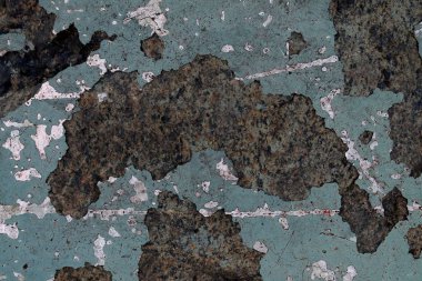 Yüksek çözünürlüklü yüzey yıpranmış boya bir duvar kadar kapatın