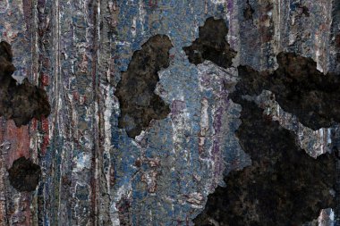 Yüksek çözünürlüklü yüzey yıpranmış boya bir duvar kadar kapatın