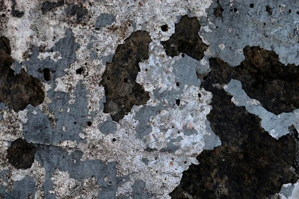 Nahaufnahme Hochauflösender Oberfläche Verwitterter Farbe Einer Wand — Stockfoto