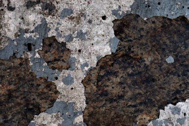 Yüksek çözünürlüklü yüzey yıpranmış boya bir duvar kadar kapatın