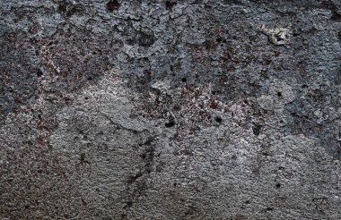 Yüksek çözünürlükte yaşlı yıpranmış çimento duvarlarında çatlaklar yakın çekim