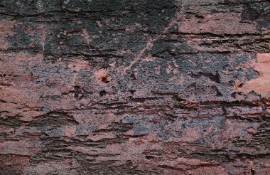 Yüksek çözünürlükte yaşlı yıpranmış çimento duvarlarında çatlaklar yakın çekim